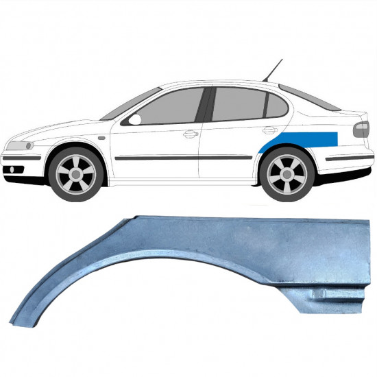 Felsőrész hátsó sárvédő javító panel hoz Seat Toledo Leon 1999-2006 / Bal 5767