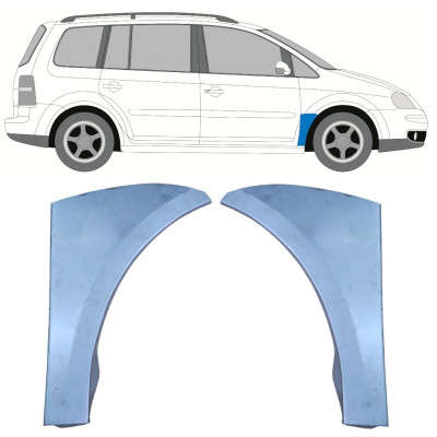 Első sárvédő javító panel hoz VW Touran 2003-2015 / Bal+Jobb / Készlet 9737