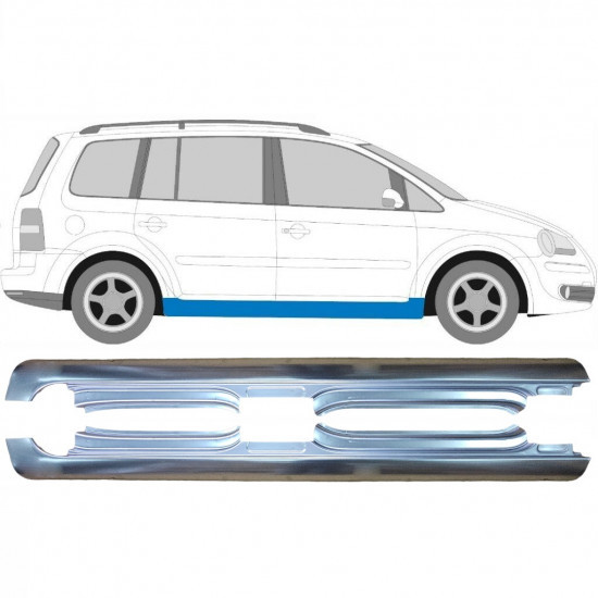 Küszöb javító panel hoz VW Touran 2003-2010 / Bal+Jobb / Készlet 9410