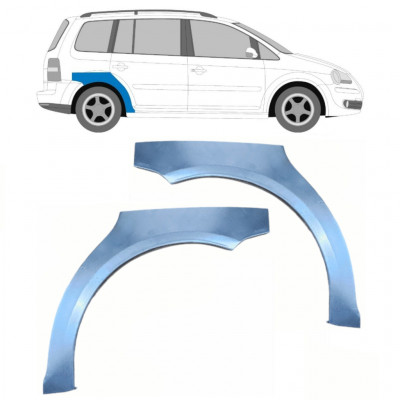 Hátsó sárvédő javító panel hoz VW Touran 2003-2015 / Bal+Jobb / Készlet 9202