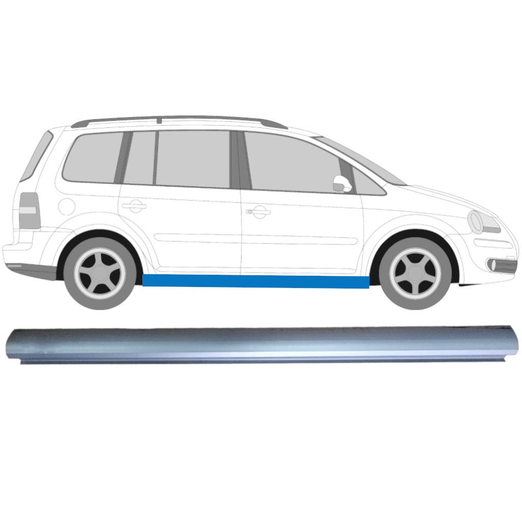 Küszöb Javító Panel Hoz Vw Touran 2003-2010 / Bal = Jobb (Szimmetrikus) 8853