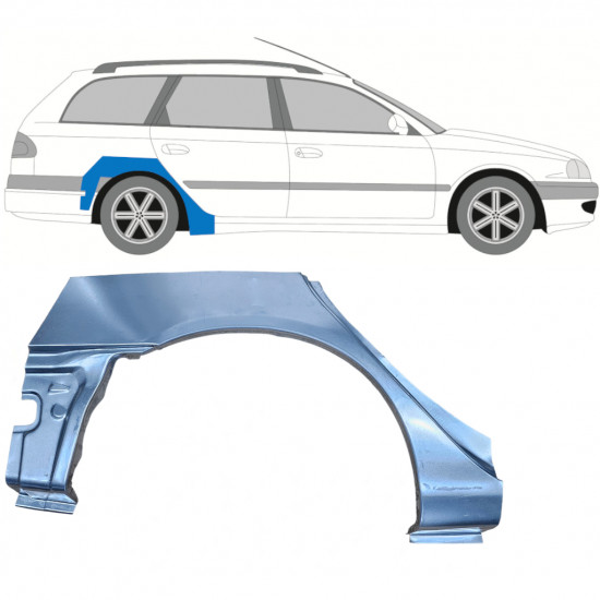 Hátsó sárvédő javító panel hoz Toyota Avensis 1997-2003 / Jobb / COMBI 7612