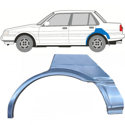 Hátsó sárvédő javító panel hoz Toyota Corolla 1983-1988 / Bal 7693