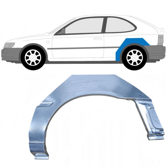 Hátsó sárvédő javító panel hoz Toyota Corolla 1991-1998 / Bal 7045