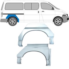Hátsó sárvédő javító panel hoz Toyota Hiace 1995-2006 / Bal+Jobb / Készlet 10028