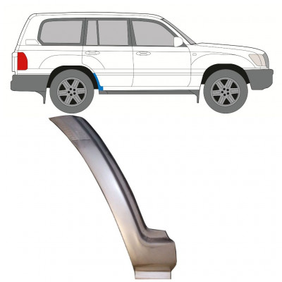 Alsó hátsó sárvédő javító panel hoz Toyota Land Cruiser 1998-2007 / Jobb 8984