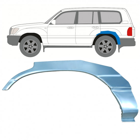 Hátsó sárvédő javító panel hoz Toyota Land Cruiser 1998-2007 / Bal 8983