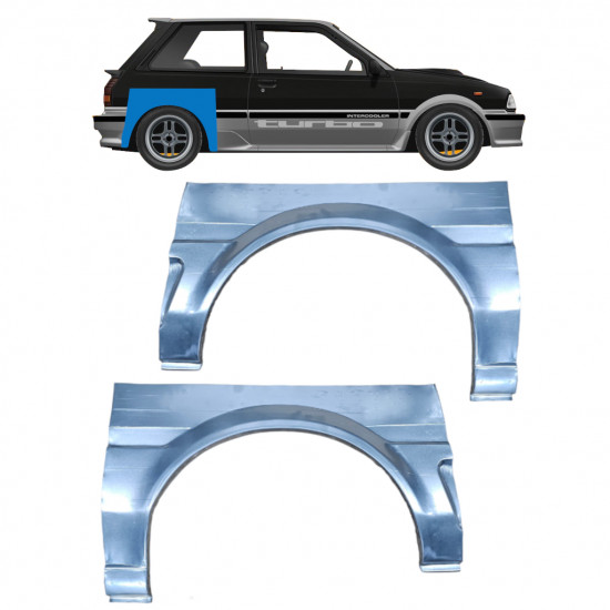 Hátsó sárvédő javító panel hoz Toyota Starlet 1984-1989 / Bal+Jobb / Készlet 10279