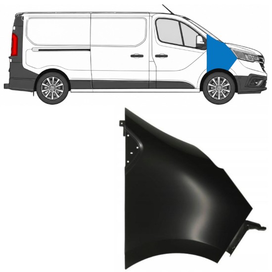 Első sárvédő hoz Renault Trafic 2014- 2021-2026 / Jobb 17104