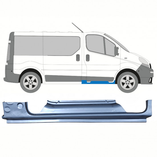 Küszöb javító panel hoz Renault Trafic Opel Vivaro 2001-2014 / Jobb 8574