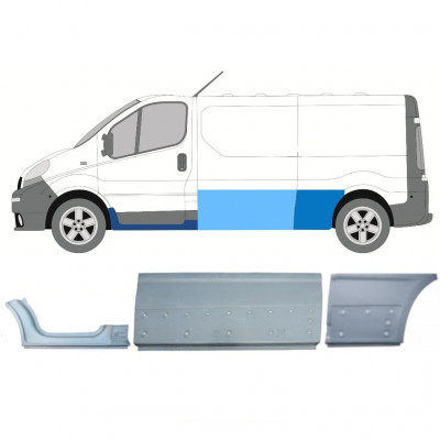 Javító panel készlet hoz Renault Trafic Opel Vivaro 2001-2014 / LWB / Bal /  11107