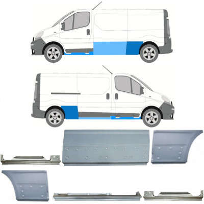 Javító panel készlet hoz Renault Trafic Opel Vivaro 2001-2014 / LWB /  11109