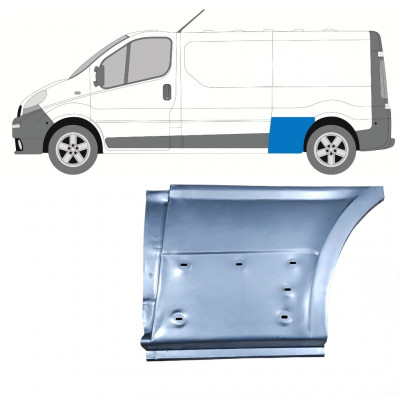 Hátsó sárvédő javító panel hoz Renault Trafic 2001-2014 / LWB / Bal 8222