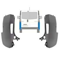 Hátsó lökhárító sarok hoz Renault Trafic 2001-2014 / Bal+Jobb / Készlet 9944