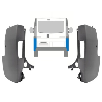Hátsó lökhárító sarok hoz Renault Trafic 2001-2014 / Bal+Jobb / Készlet 9944