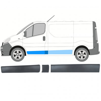 Oldalsó díszítő elemek készlete hoz Renault Trafic Opel Vivaro Primastar 2001-2014 / SWB / Bal /  8570