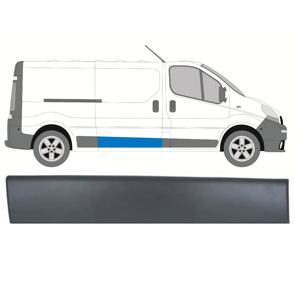 Tolóajtó Díszléc Hoz Renault Trafic 2001-2014 / Jobb 8203