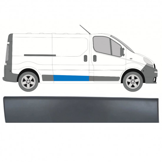 Tolóajtó díszléc hoz Renault Trafic 2001-2014 / Jobb 8203