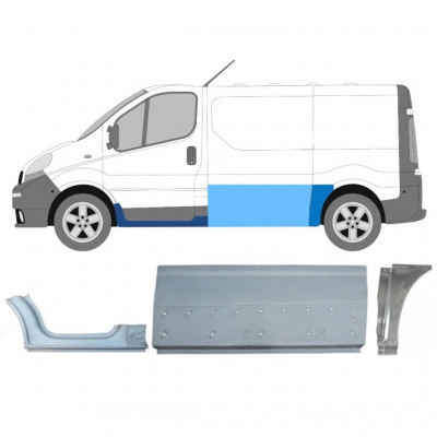 Javító panel készlet hoz Renault Trafic Opel Vivaro 2001-2014 / SWB / Bal /  11232