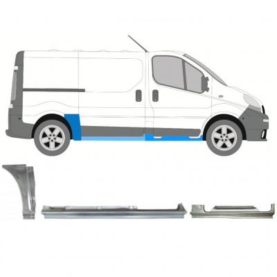 Javító panel készlet hoz Renault Trafic Opel Vivaro 2001-2014 / SWB / Jobb /  11228