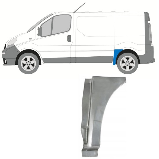 Hátsó sárvédő javító panel hoz Nissan Primastar 2001-2014 / Bal 15767