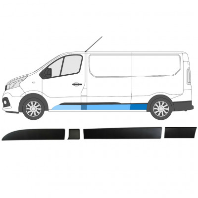 Oldalsó díszítő elemek készlete hoz Renault Trafic Opel Vivaro Talento 2014- / LWB / Bal /  8566