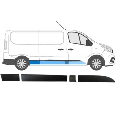 Oldalsó díszítő elemek készlete hoz Opel Vivaro 2014-2019 / Jobb / 14428