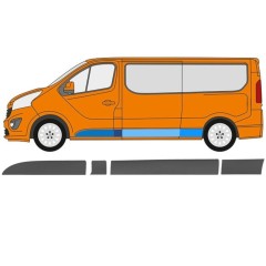 Oldalsó díszítő elem hoz Opel Vivaro 2014-2019 / Bal / Készlet 13325