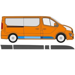Oldalsó díszítő elem hoz Opel Vivaro 2014-2019 / Jobb / Készlet 13324