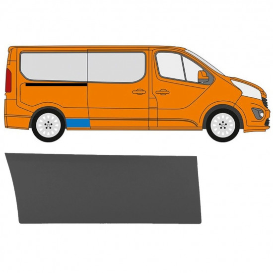 Oldalsó díszítő elem hoz Renault Trafic 2014- / LWB / Jobb 11252