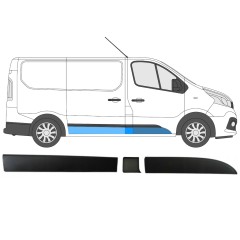 Oldalsó díszítő elemek készlete hoz Opel Vivaro 2014-2019 / Jobb / 14432