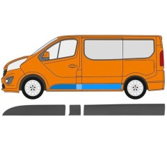 Oldalsó díszítő elem hoz Opel Vivaro 2014-2019 / Bal / Készlet 13327