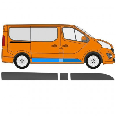 Oldalsó díszítő elem hoz Renault Trafic 2014- / SWB / Jobb / Készlet 11256