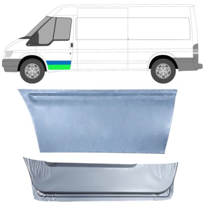 Belső első ajtó javító lemez hoz Ford Transit 2000-2013 / Bal / Készlet 14544