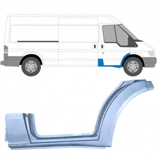 Küszöb és első sárvédő javító panel hoz Ford Transit 2000-2013 / Jobb 9076