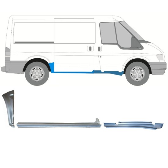 Javító panel készlet hoz Ford Transit 2000-2013 / Jobb / 15019 Javító panel készlet hoz Ford Transit 2000-2013 / Jobb / 15019