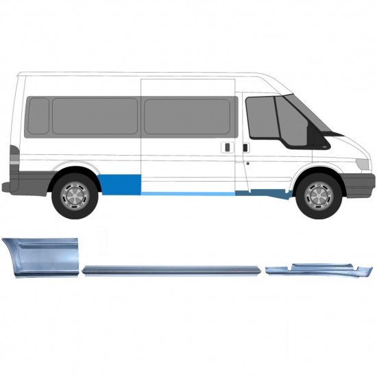 Javító panel készlet hoz Ford Transit 2000-2013  / LWB / Jobb /  12436