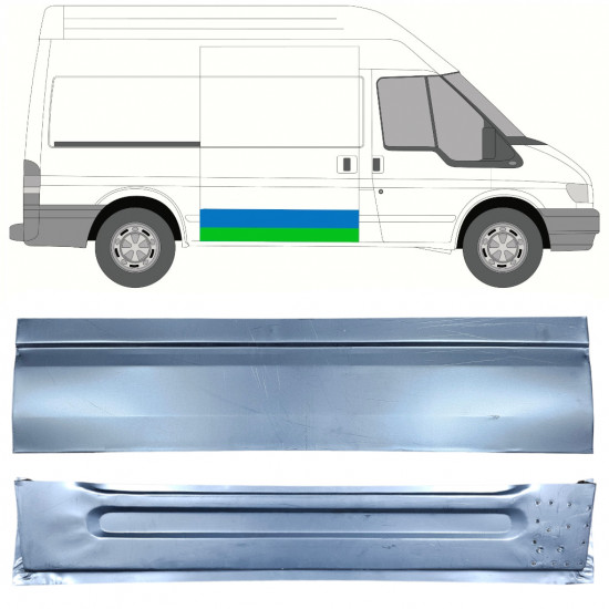 Külső alsó tolóajtó javító panel hoz Ford Transit 2000-2013  / MWB / LWB / Jobb /  12665