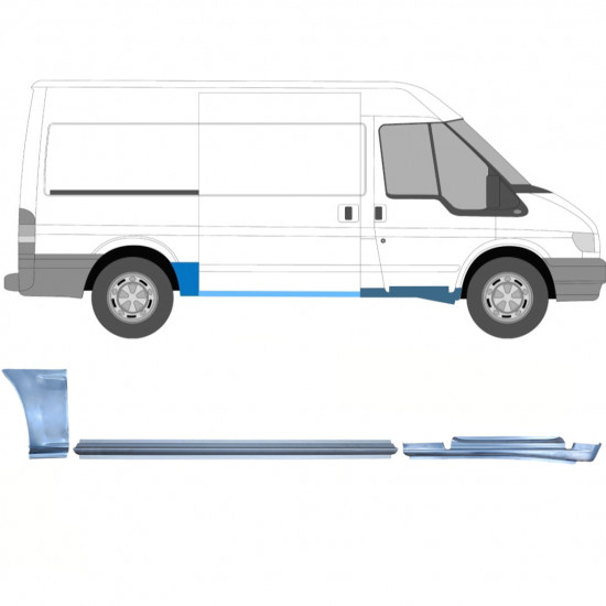 Javító panel készlet hoz Ford Transit 2000-2013  / MWB / Jobb /  12434