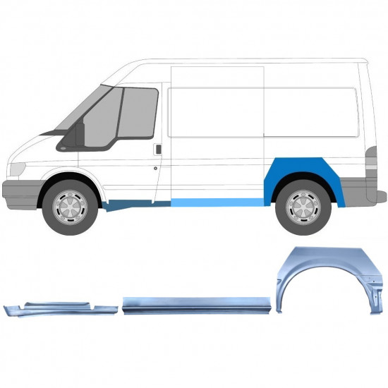 Javító panel készlet hoz Ford Transit 2000-2013  / SWB / Bal /  12433