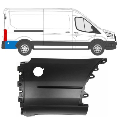 Hátsó sárvédő oldali díszítőelem kerék mögött hoz Ford Transit 2014- / Jobb 14672