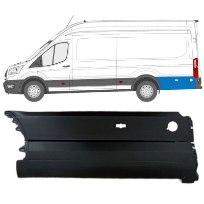 Hátsó sárvédő oldali díszítőelem kerék mögött hoz Ford Transit 2014- / Bal 14677