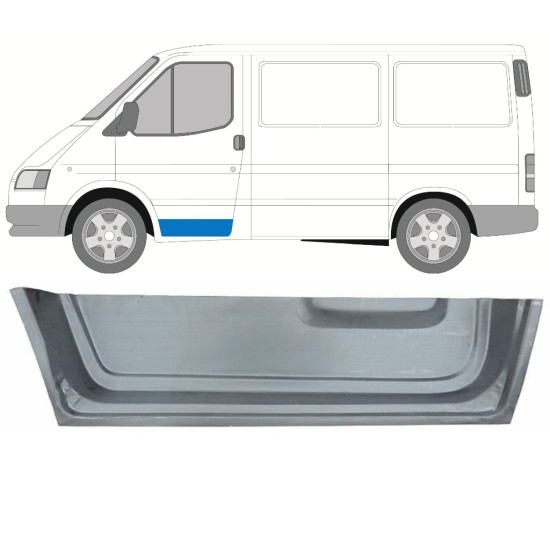 Belső első ajtó javító lemez hoz Ford Transit 1986-2000 / Bal 16023