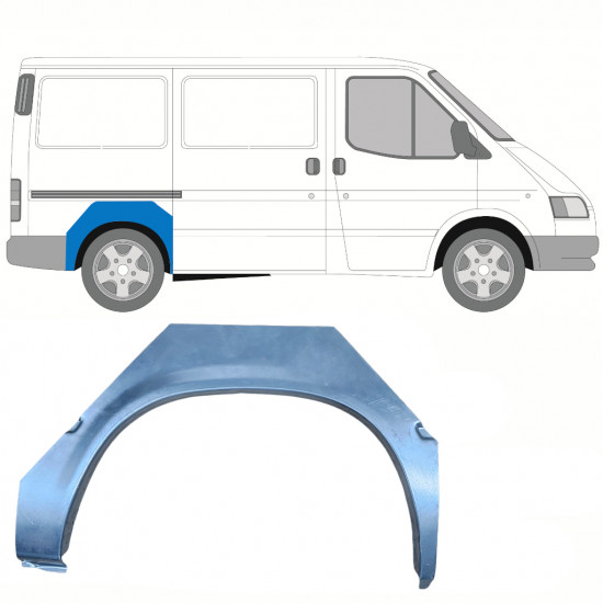 Hátsó sárvédő javító panel hoz Ford Transit 1991-2000 / SWB / Jobb 8822