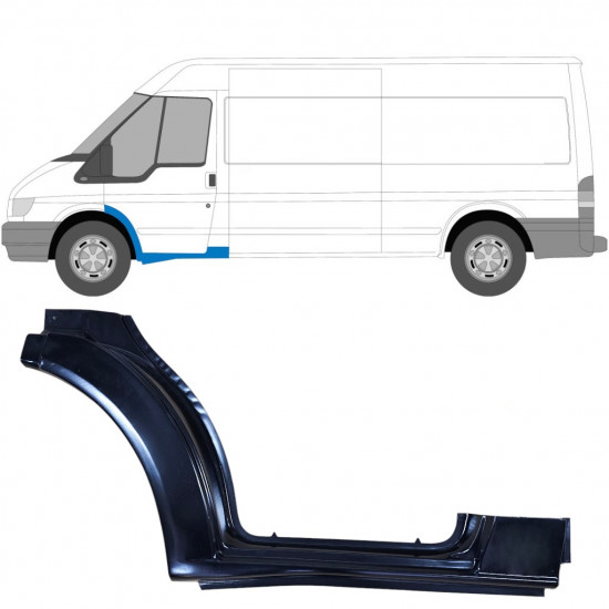 Első ajtó küszöb javító panel hoz Ford Transit 2000-2013 / Bal 7153