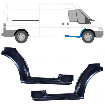 Első ajtó küszöb javító panel hoz Ford Transit 2000-2013 / Bal+Jobb / Készlet 9589