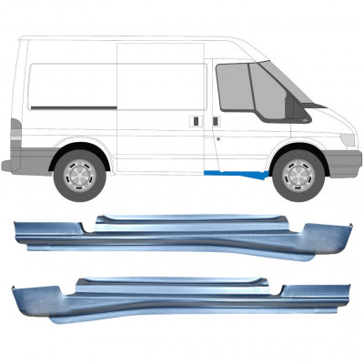 Első ajtó küszöb javító panel hoz Ford Transit 2000-2013 / Bal+Jobb / Készlet 10622