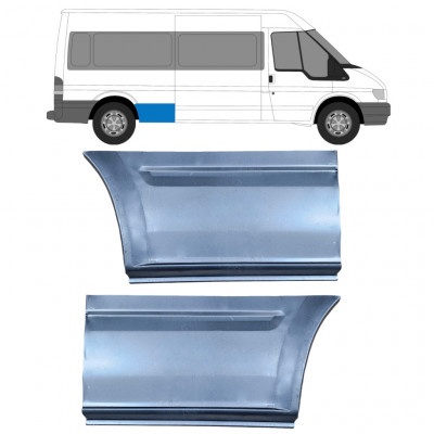 Hátsó sárvédő javító panel hoz Ford Transit 2000- / LWB / Bal+Jobb / Készlet 9663