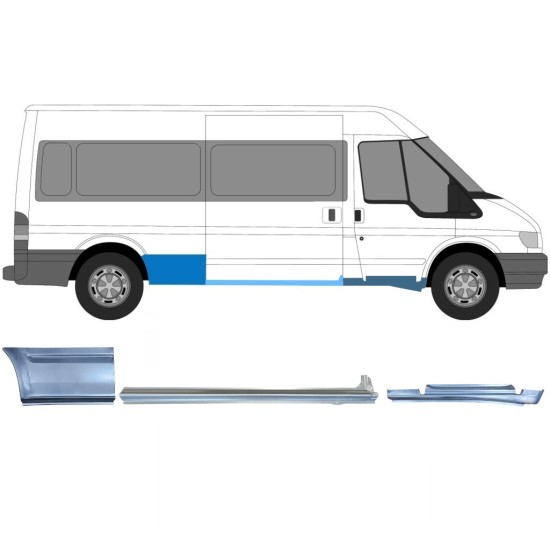 Javító panel készlet hoz Ford Transit 2000-2013  / LWB / Jobb /  12436