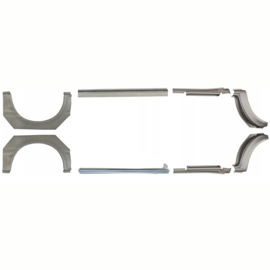 Küszöb és hátsó sárvédő javító panel hoz Ford Transit 2000-2013 / Készlet 9692